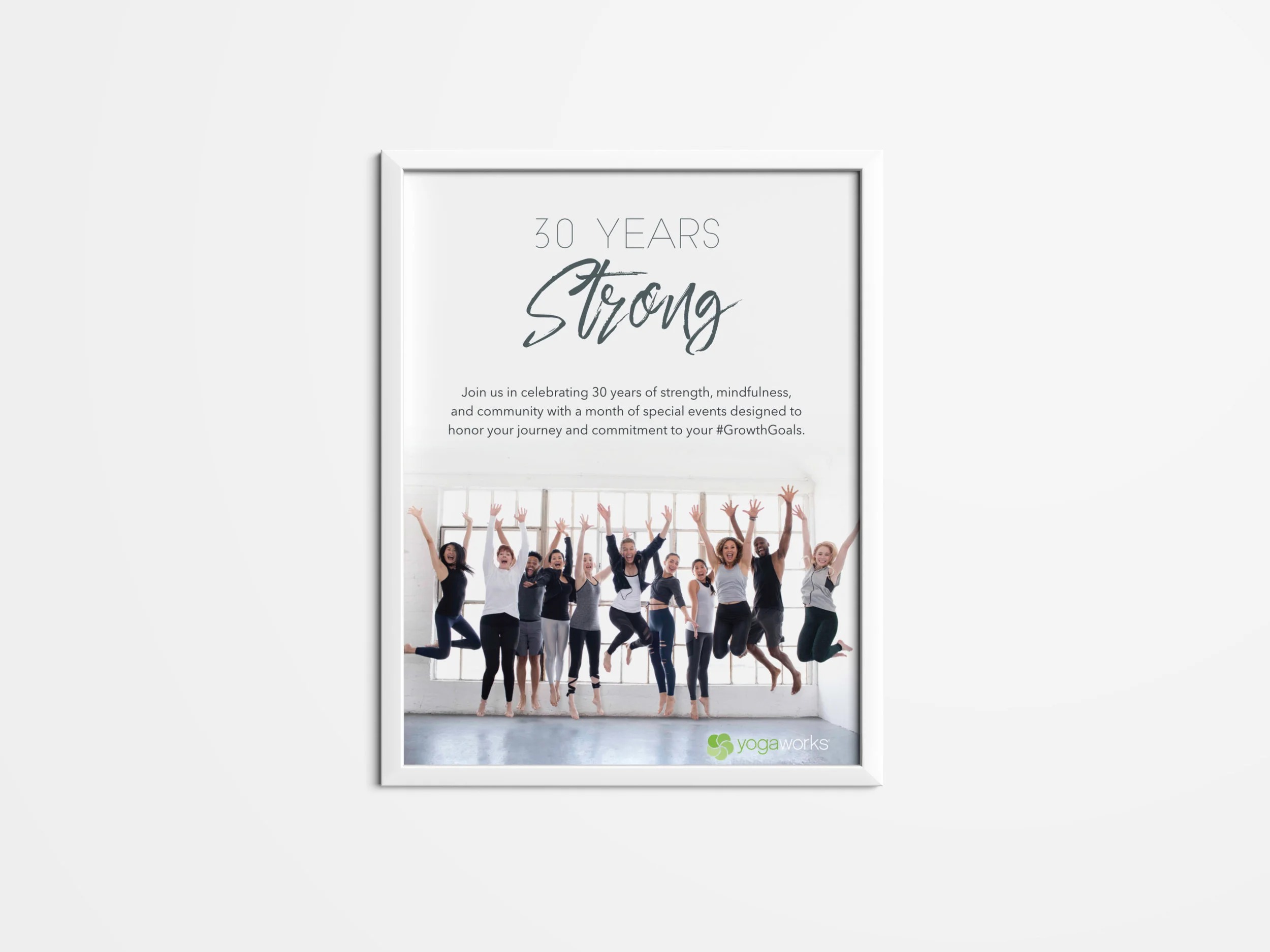 YogaWorks 30 Years Strong poster